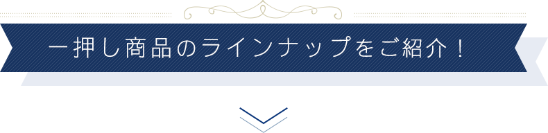 一押し商品のラインナップをご紹介！